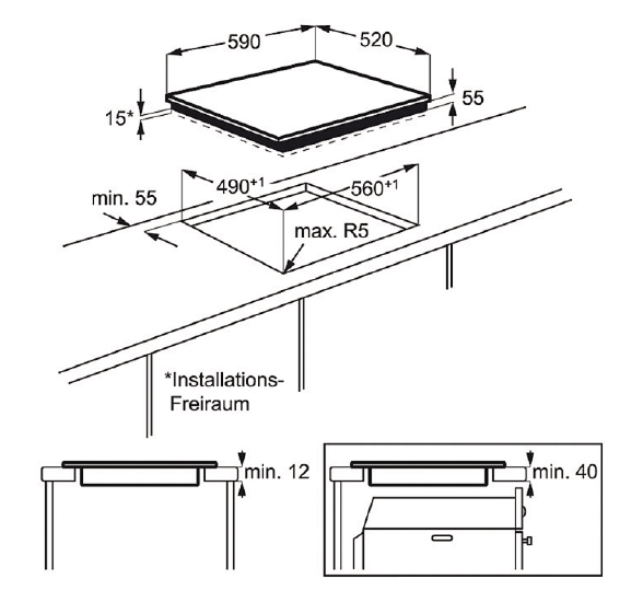 Electrolux EHL6740FOK induction hob Kitchen King