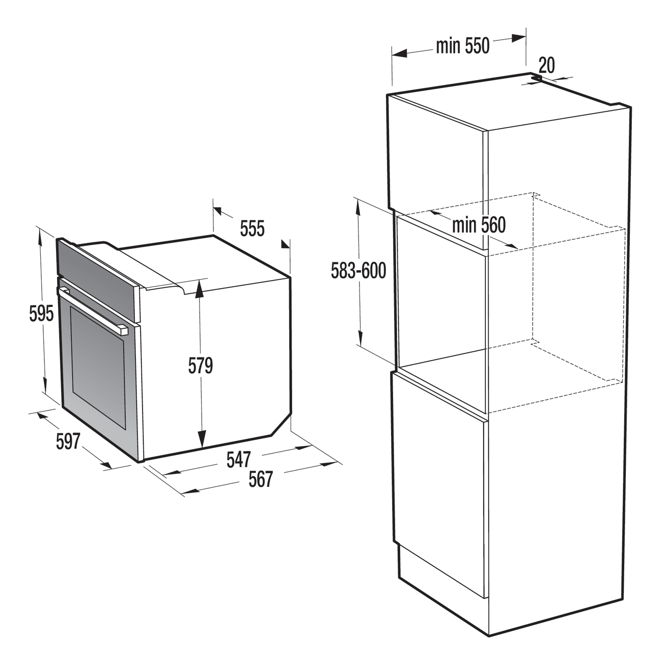 Gorenje BO758A30XG buit in electric oven KITCHEN KING