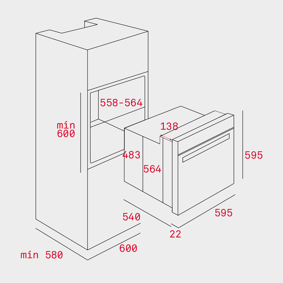 Teka HGS 740 buit in gas oven Kitchen King