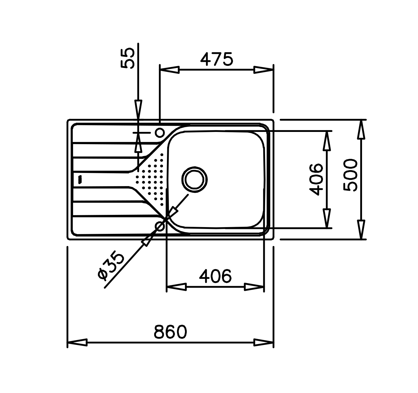 Teka UNIVERSE 50 T-XP 1B 1D PLUS inset sink | KITCHEN KING