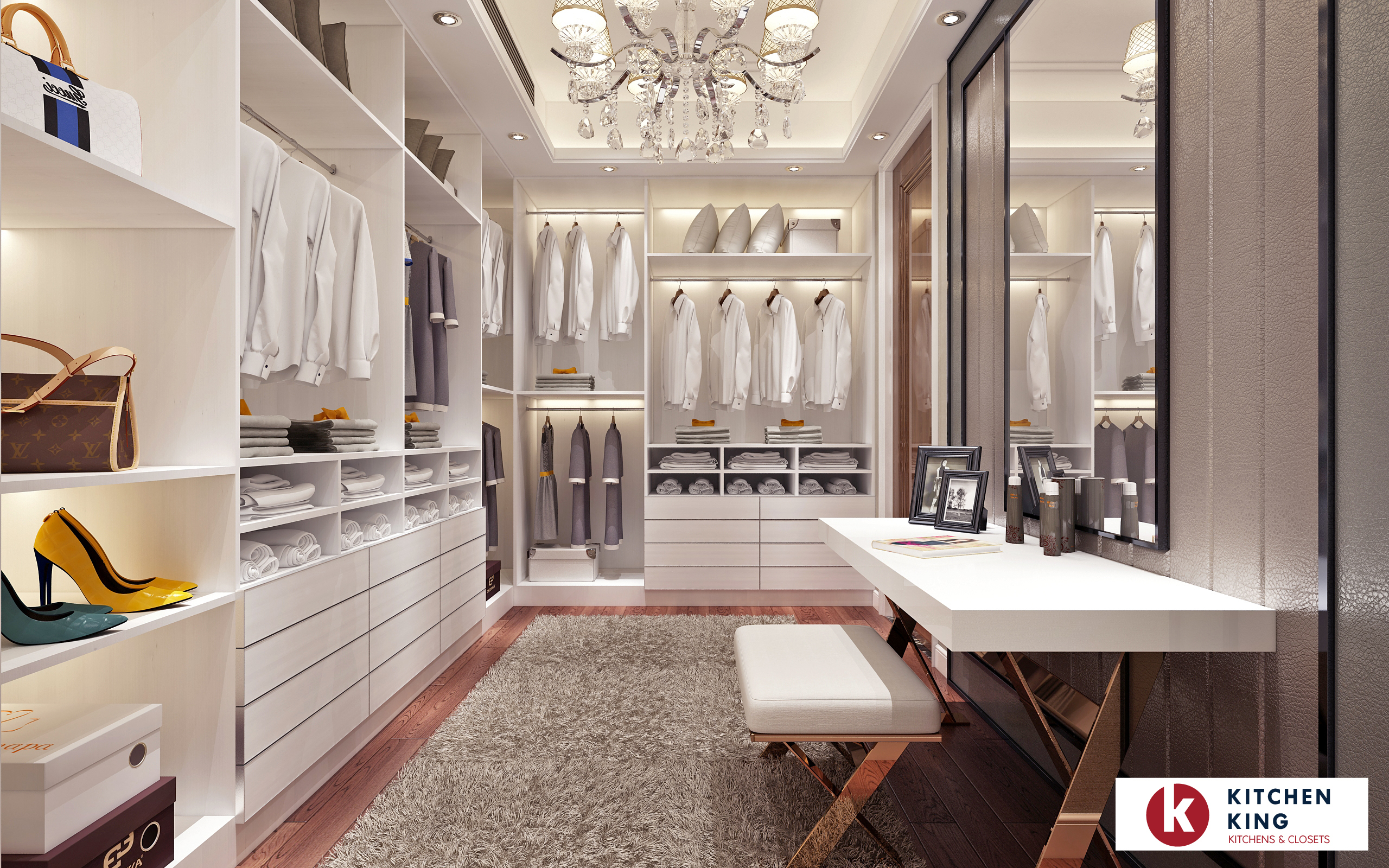 Night Wardrobes and Walk-in Closets, Modular and Custom